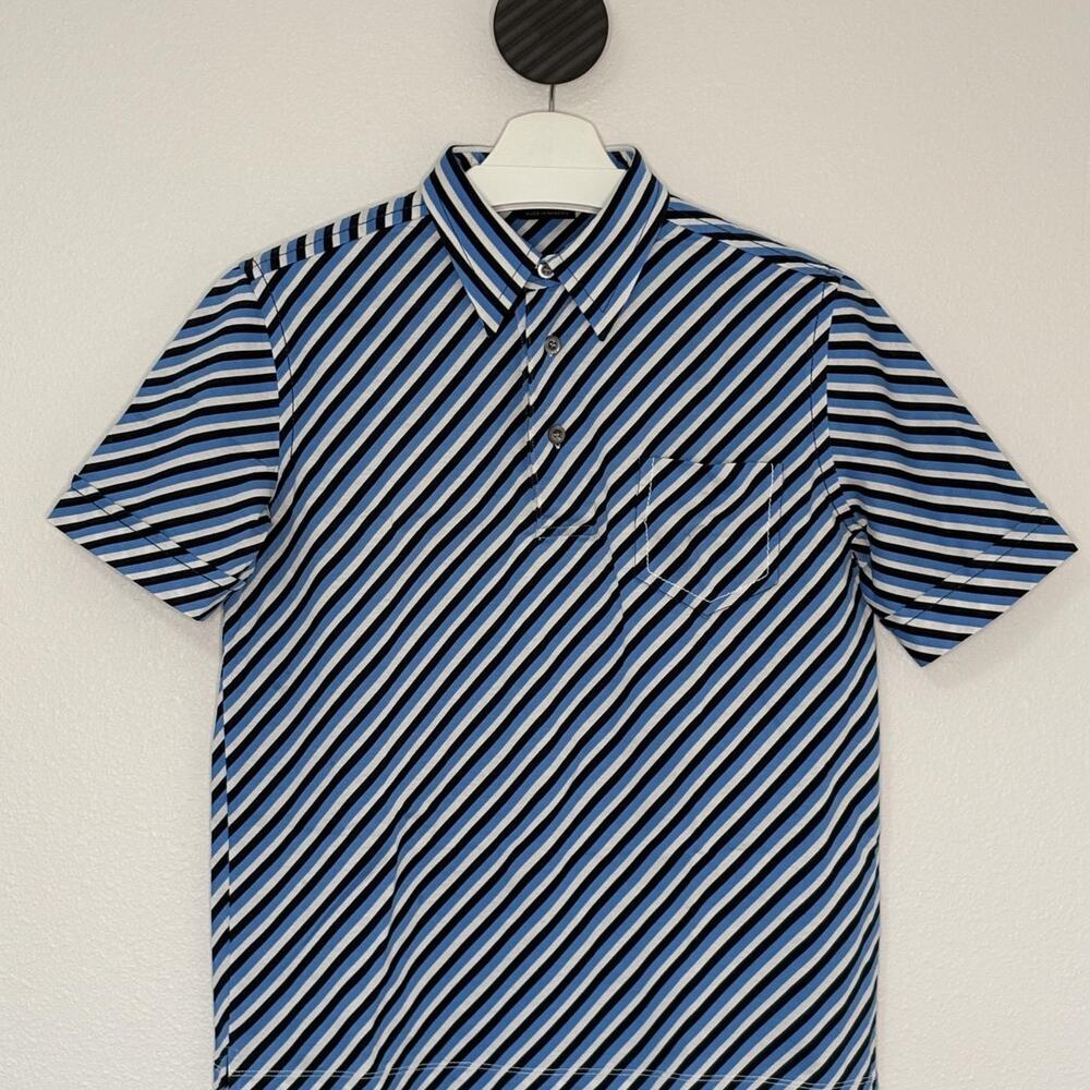 Prada Diagonally Striped Polo Small